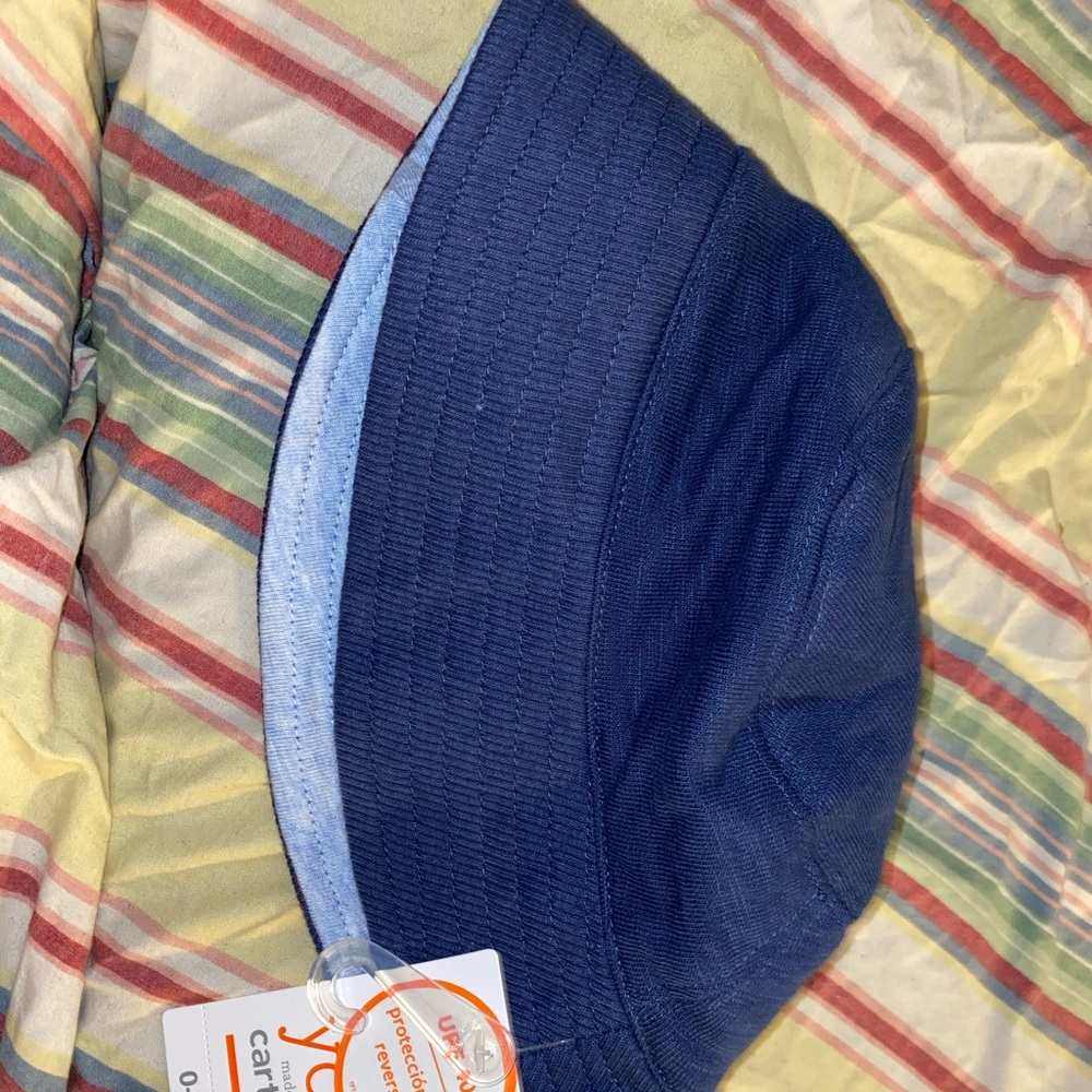 Blue carters bucket hat.
